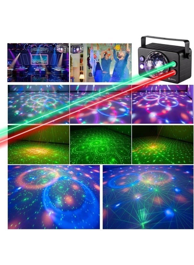WALALLA Disco Ball Light Party Lights Sound Activated with Remote Control with Auto-Rotate & Strobe Effects for Parties Strobe Stage Lighting for Home Dance Karaoke Club Birthday Wedding Atmosphere Decor - Image 4